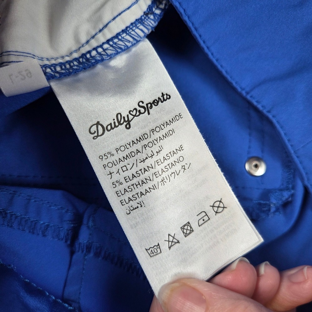 Daily Sports Sweden Womens Royal Blue Golf Pants Size 6 Lightweight Quick Dry - Picture 9 of 9